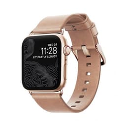 NOMAD Apple Watch 40/38mm Armband Modern Strap Slim Guld/Natural Leather