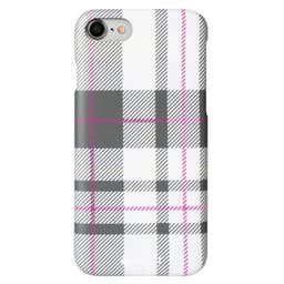 Krusell iPhone 7/8/SE Deksel Limited Cover Plaid Light Grey