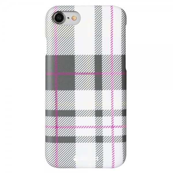 Krusell iPhone 7/8/SE Skal Limited Cover Plaid Light Grey