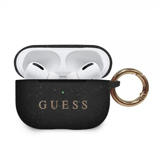 Guess AirPods Pro Cover med Logo Sort