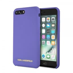 Karl Lagerfeld iPhone 7/8 Plus Deksel Silikon LageRFeld Gull Logo Lilla