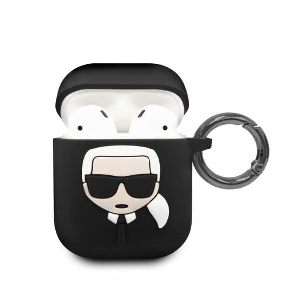 Karl Lagerfeld AirPods (1/2) Skal Iconic Cover Svart