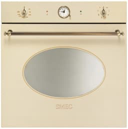 Smeg Serie Colonial Inbyggnadsugn SFP805PO (gräddvit/mässing)