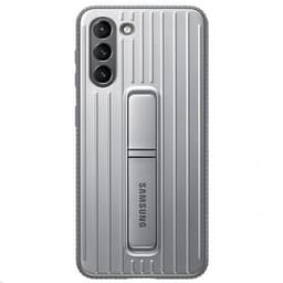 Samsung Original Galaxy S21 Plus Cover Protective Standing Cover Lysegrå