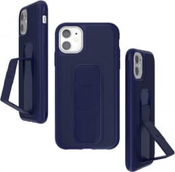 Clckr iPhone 11 Suojakuori GripCase Saffiano Sininen