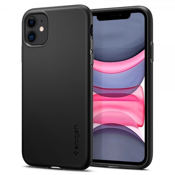 Spigen iPhone 11 Skal Thin Fit Pro Svart