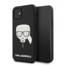 Karl Lagerfeld iPhone 11 Deksel Iconic Glitter Cover Instansad Svart