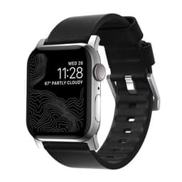 NOMAD Apple Watch 42/44mm/Apple Watch Ultra Ranneke Modern Strap Hopea/Musta