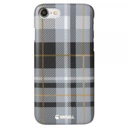 Krusell iPhone 7/8/SE Deksel Limited Cover Plaid Dark Grey