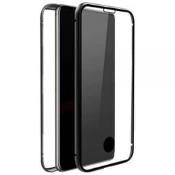 Black Rock Samsung Galaxy A71 Kuori 360° Real Glass Case Musta Läpinäkyvä