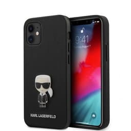 Karl Lagerfeld iPhone 12 Mini Suojakuori Saffiano Iconic Cover Musta