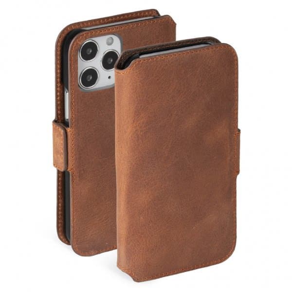 Krusell iPhone 12 Pro Max Fodral Sunne PhoneWallet Vintage Cognac
