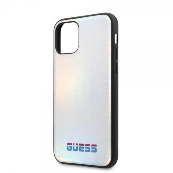 Guess iPhone 11 Pro Max Skal Iridescent Cover Silver