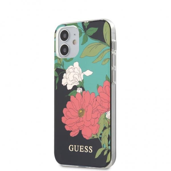 Guess iPhone 12 Mini Cover Flower Cover N.1 Sort