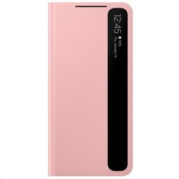 Samsung Original Galaxy S21 Plus Kotelo Smart Clear View Cover Vaaleanpunainen