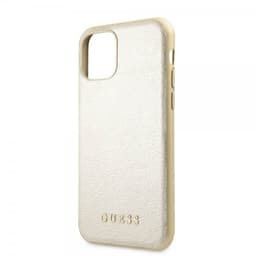 Guess iPhone 11 Pro Skal Lädertextur Guld