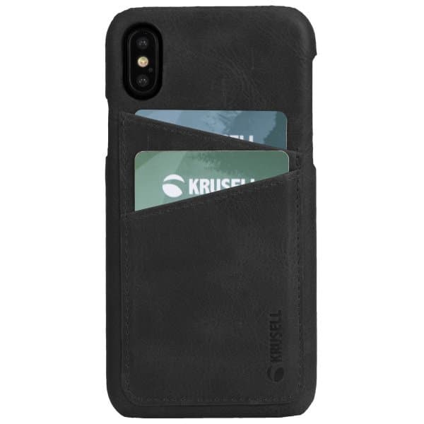 Krusell Sunne Kortfack Skal till iPhone Xs Max Svart