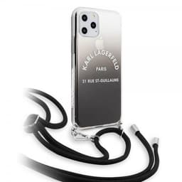 Karl Lagerfeld iPhone 11 Pro Max Suojakuori Gradient Cover Musta