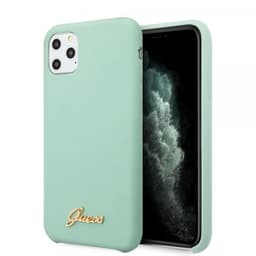 Guess iPhone 11 Pro Max Cover Silikoneei Cover Vintage Grøn