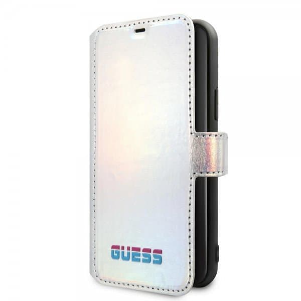 Guess iPhone 11 Pro Etui Iridescent Cover Sølv