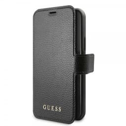 Guess iPhone 11 Pro Etui Lædertekstur Sort