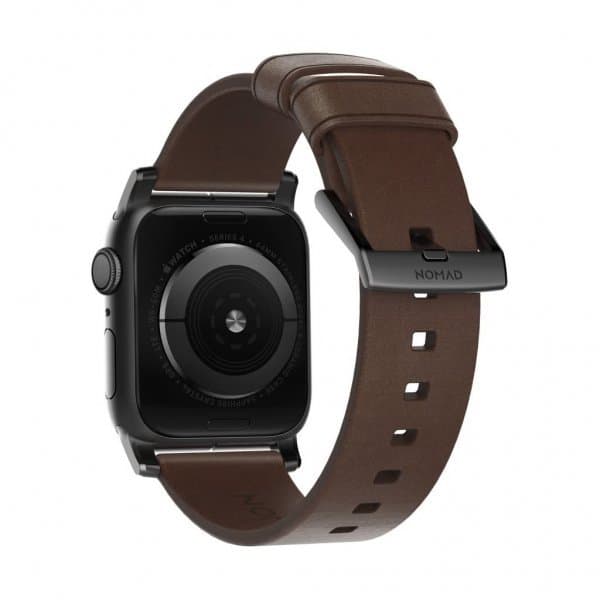 Rustic Apple Watch NOMAD Apple Watch 40/38mm Armbånd Modern Strap Svart/Rustic Brown - Elkjøp