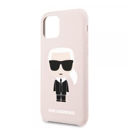 Karl Lagerfeld iPhone 11 Cover Iconic Silikoneei Cover Lyserød