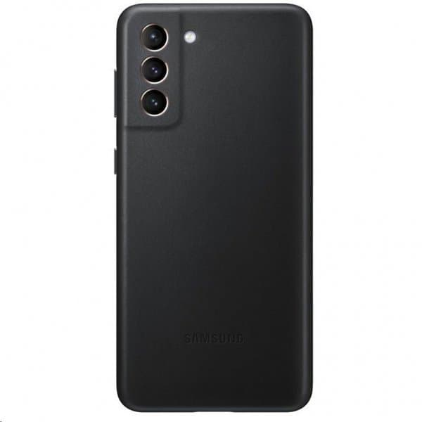 Samsung Original Galaxy S21 Plus Cover Leather Cover Sort