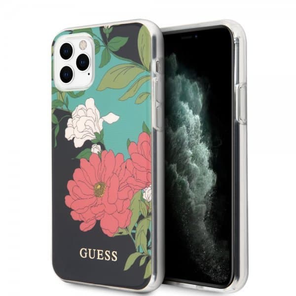 Guess iPhone 11 Pro Max Skal Flower Edition N.1 Svart