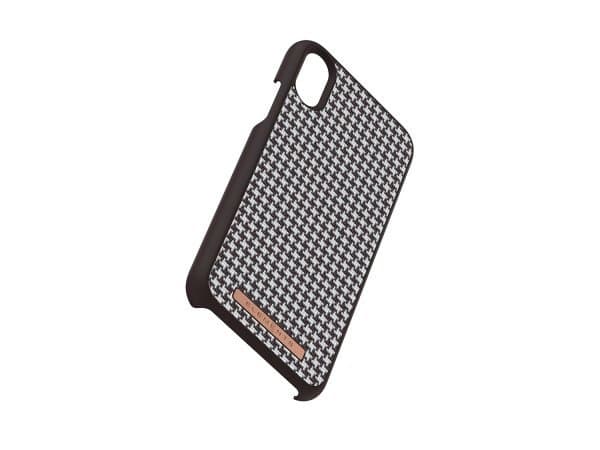 Elements iPhone X/Xs Skal Idun Saeson Rutmönster Mörkbrun