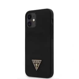 Guess iPhone 12 Mini Suojakuori Metal Triangle Musta