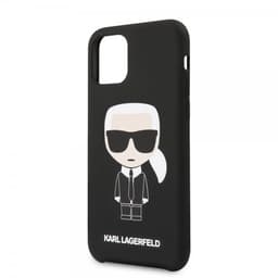 Karl Lagerfeld iPhone 11 Kuori Iconic Silikoniii Cover Musta