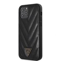Guess iPhone 12 Pro Max Deksel V Tikattu Svart