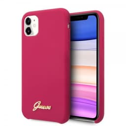 Guess iPhone 11 Suojakuori Silikoniii Cover Vintage Punainen
