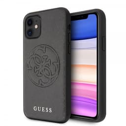 Guess iPhone 11 Kuori Saffiano Cover Musta