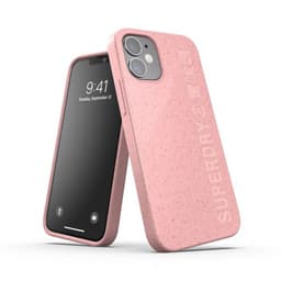 Superdry iPhone 12 Mini Deksel Snap Case Compostable Materials Rose Pink