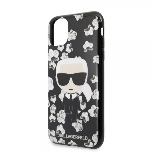 Karl Lagerfeld iPhone 11 Pro Max Skal Flower Cover Svart