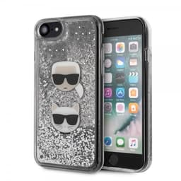 Karl Lagerfeld iPhone 7/8/SE Kuori Kimallus Floating Hearts Hopea
