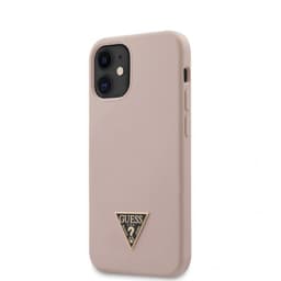 Guess iPhone 12 Mini Deksel Metal Triangle LjusRosa