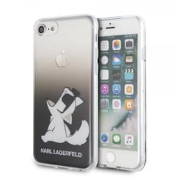 Karl Lagerfeld iPhone 7/8/SE Kuori Gradient Cover Choupette Musta
