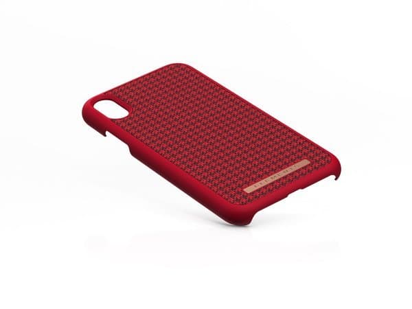 NORDIC ELEMENTS Custodia IDUN Per IPhone XS/X: Protezione Sottile Con Inserto In Tessuto Danese. Elegante, Fatta A Mano E Con Finiture Al Silicone. Colore Nero/Bianco. - 6