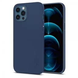 Spigen iPhone 12 Pro Max Suojakuori Thin Fit Deep Blue
