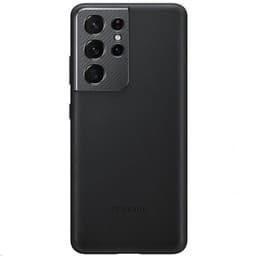Samsung Original Galaxy S21 Ultra Deksel Leather Cover Svart