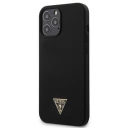 Guess iPhone 12 Pro Max Suojakuori Metal Triangle Musta