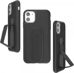 Clckr iPhone 11 Suojakuori GripCase Saffiano Musta