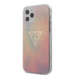 Guess iPhone 12/iPhone 12 Pro Suojakuori Gold Triangle Vaaleanpunainen