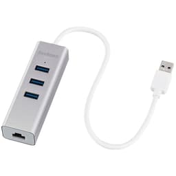 Sandstrøm USB 3.0 hub Gigabit LAN portilla