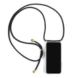 iPhone X / XS -kotelo kaulakorulla Musta