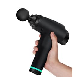 Massagepistol med 5 udskiftelige hoveder Sort