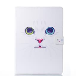 iPad Air / 2 / 9,7 "etui Pink / White Cat-motiv